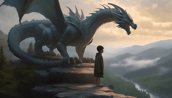 Eliott le dragon : l’histoire d’un dragon géant et d’un jeune orphelin