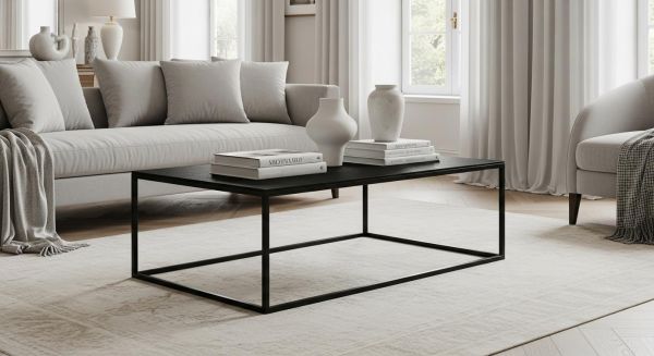 Les tables basses noires : choisissez le style tendance pour votre salon élégant